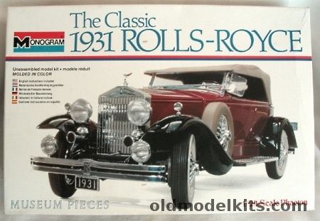 Monogram 1/24 1931 Rolls-Royce Phaeton, 2303 plastic model kit